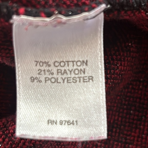J.Jill Black & Red Rhinestone Sweater Size Large - Picture 8 of 8